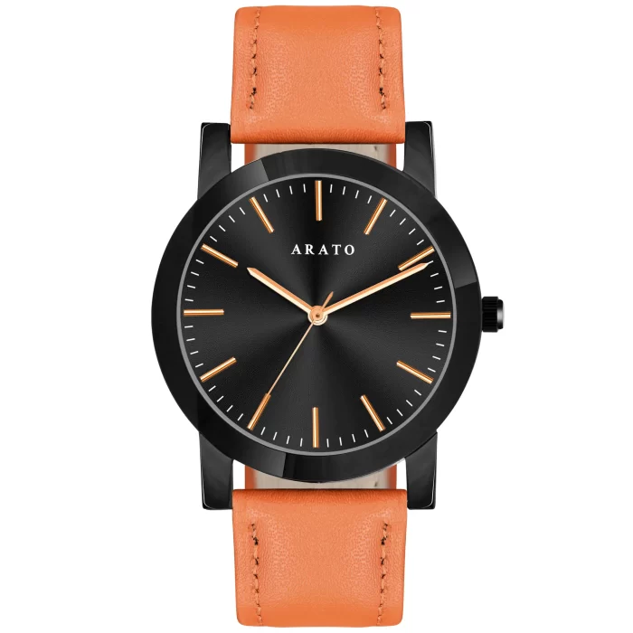 Men's Black Minimal Watch