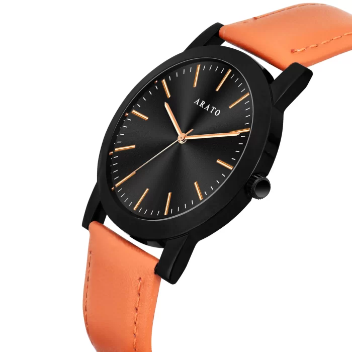 Men's Black Minimal Watch