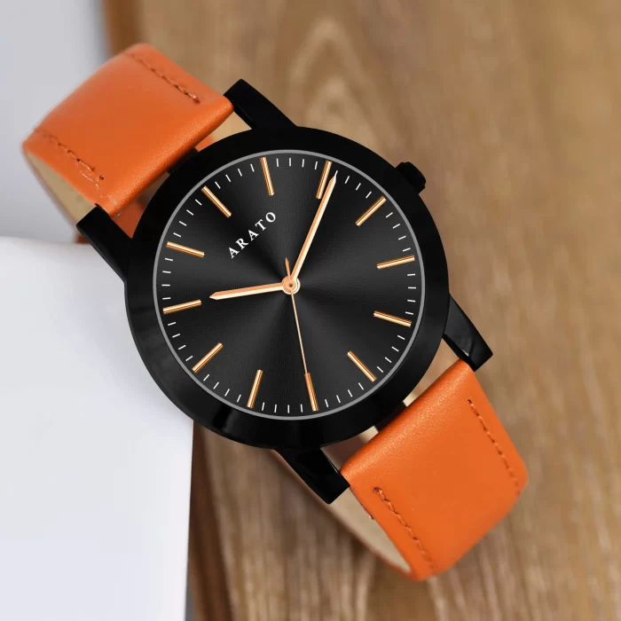 Men's Black Minimal Watch