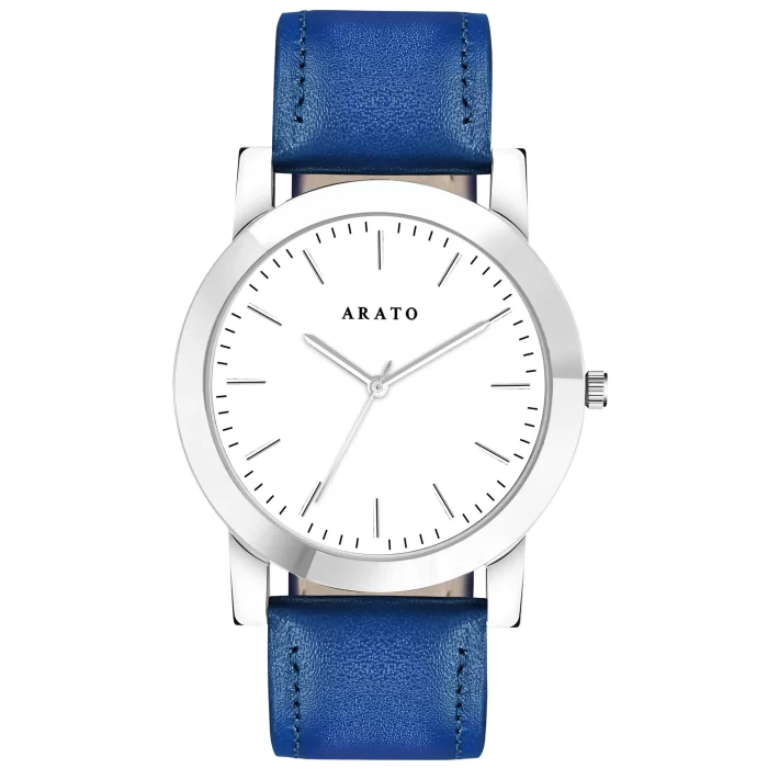 Men's White Minimal Watch