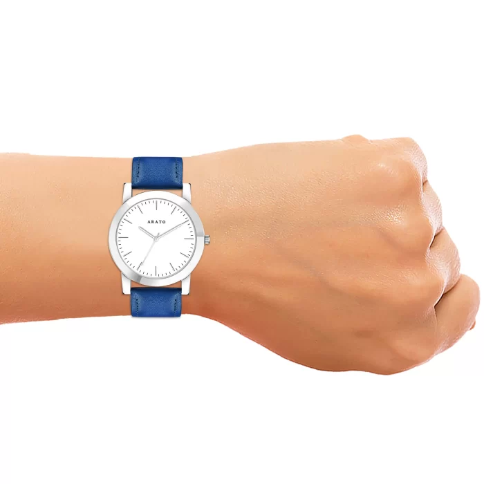 Men's White Minimal Watch