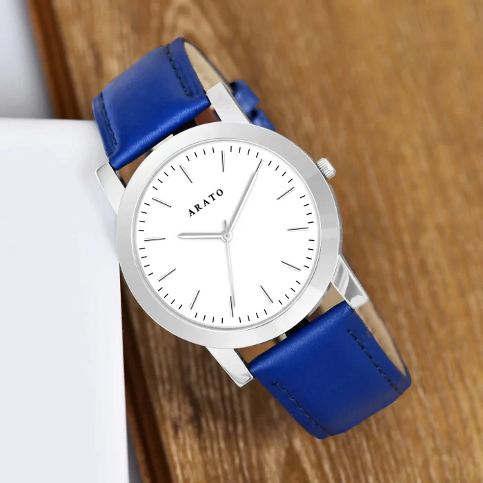 Men's White Minimal Watch